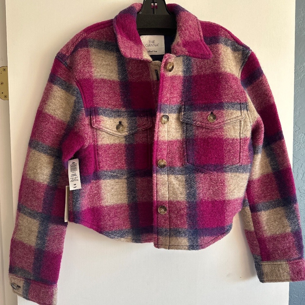 aritzia wildfred the ganna cropped shirt jacket